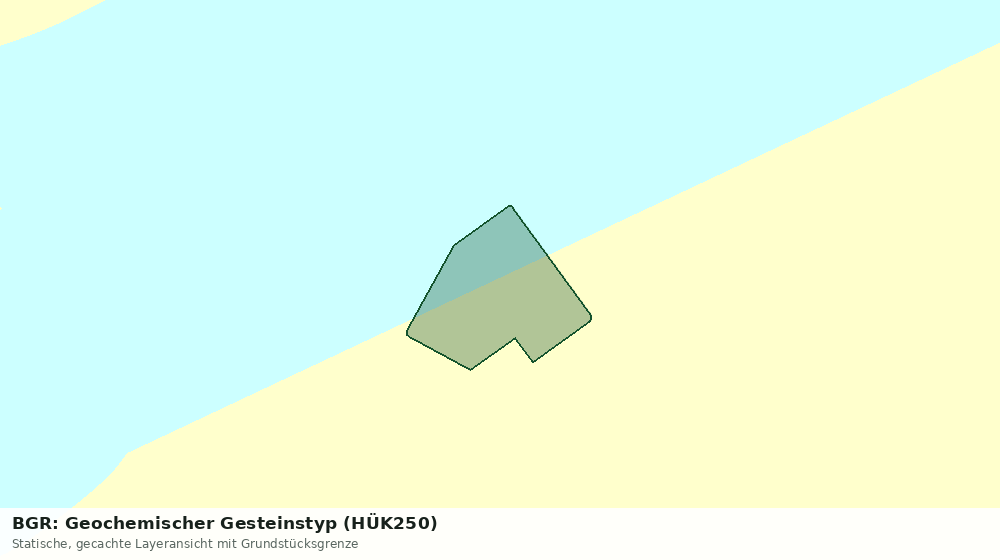 Statische Kartenansicht: BGR: Geochemischer Gesteinstyp (HÜK250)