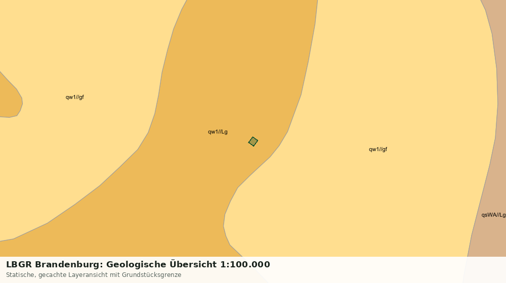 Statische Kartenansicht: LBGR Brandenburg: Geologische Übersicht 1:100.000