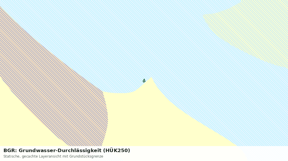 Statische Kartenansicht: BGR: Grundwasser-Durchlässigkeit (HÜK250)