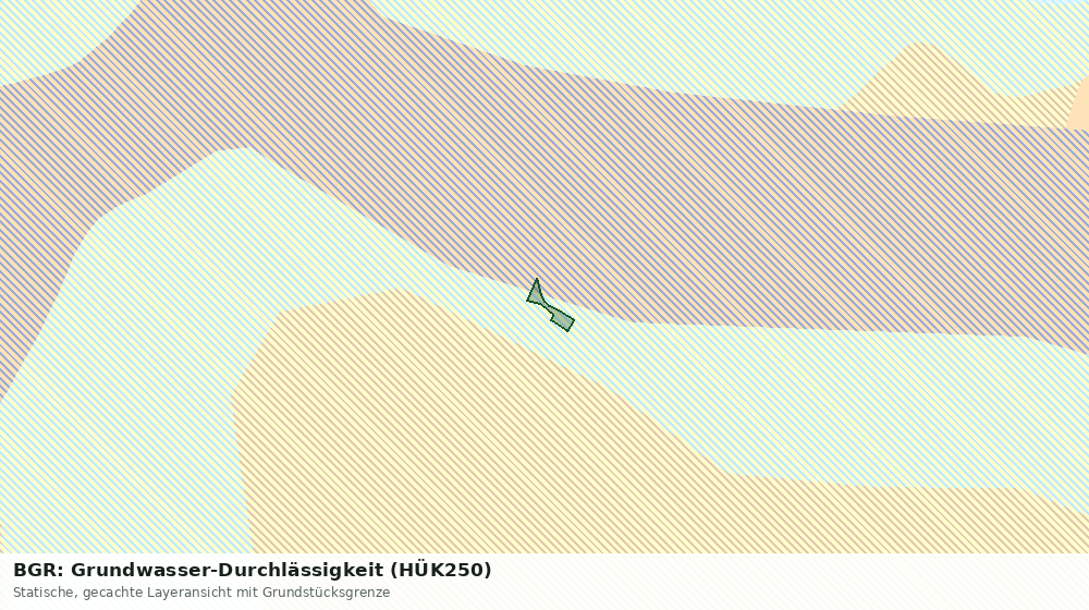Statische Kartenansicht: BGR: Grundwasser-Durchlässigkeit (HÜK250)