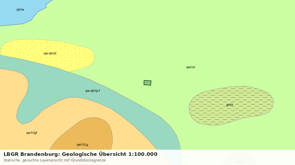 Statische Kartenansicht: LBGR Brandenburg: Geologische Übersicht 1:100.000