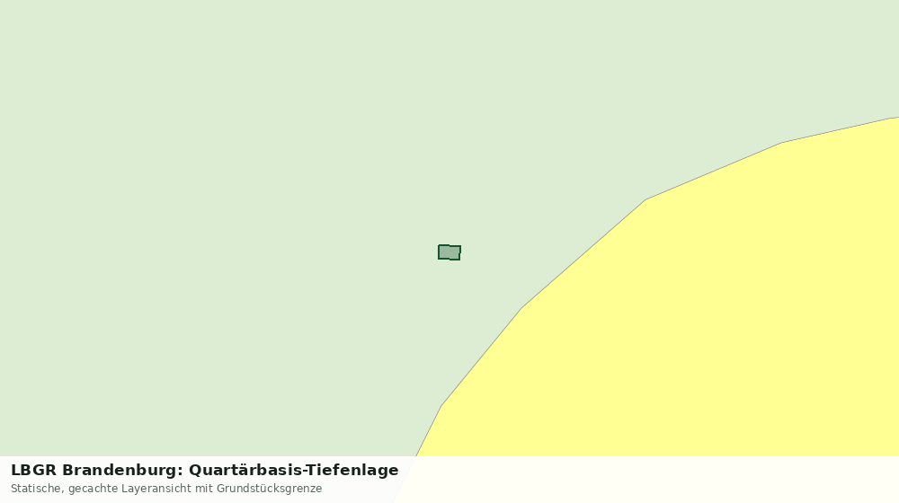 Statische Kartenansicht: LBGR Brandenburg: Quartärbasis-Tiefenlage