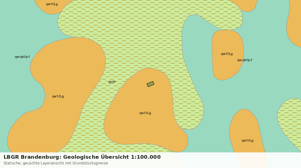Statische Kartenansicht: LBGR Brandenburg: Geologische Übersicht 1:100.000