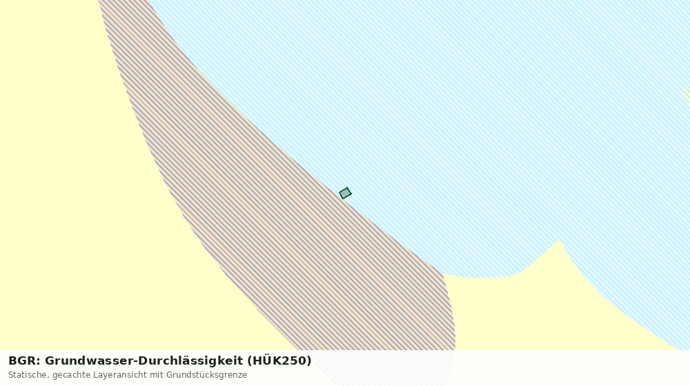 Statische Kartenansicht: BGR: Grundwasser-Durchlässigkeit (HÜK250)