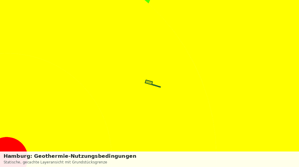 Statische Kartenansicht: Hamburg: Geothermie-Nutzungsbedingungen