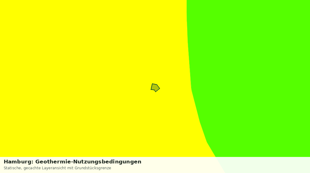 Statische Kartenansicht: Hamburg: Geothermie-Nutzungsbedingungen