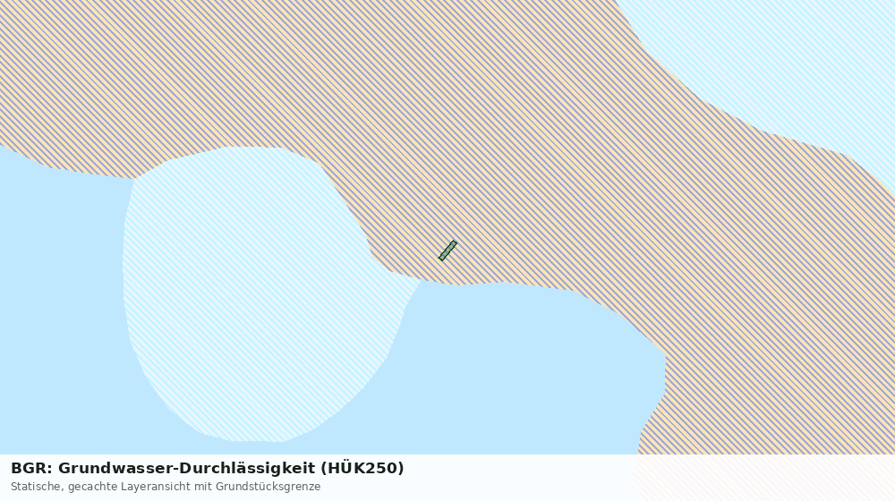Statische Kartenansicht: BGR: Grundwasser-Durchlässigkeit (HÜK250)