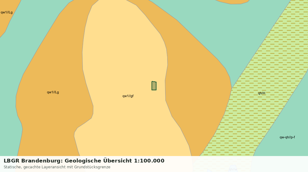Statische Kartenansicht: LBGR Brandenburg: Geologische Übersicht 1:100.000