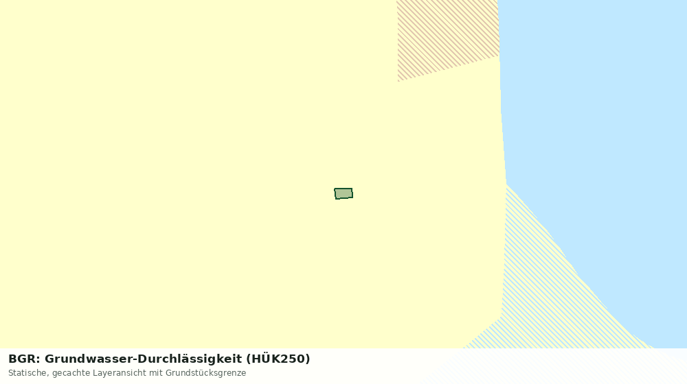 Statische Kartenansicht: BGR: Grundwasser-Durchlässigkeit (HÜK250)
