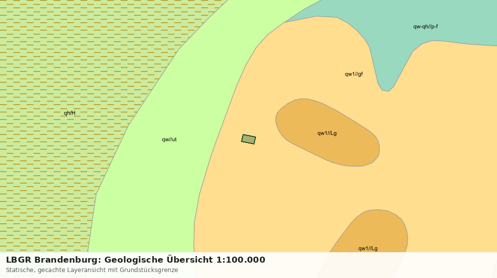 Statische Kartenansicht: LBGR Brandenburg: Geologische Übersicht 1:100.000