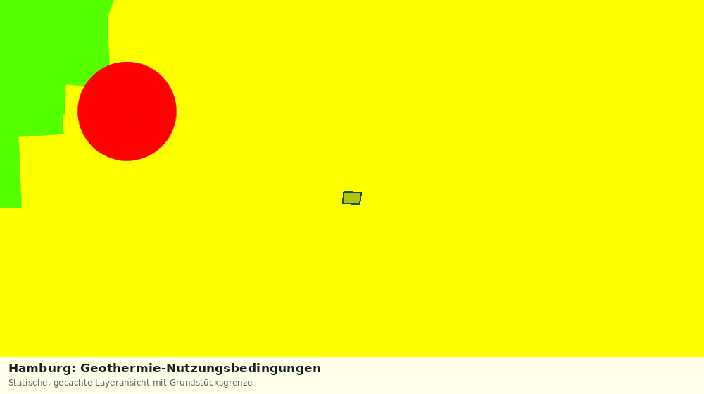 Statische Kartenansicht: Hamburg: Geothermie-Nutzungsbedingungen