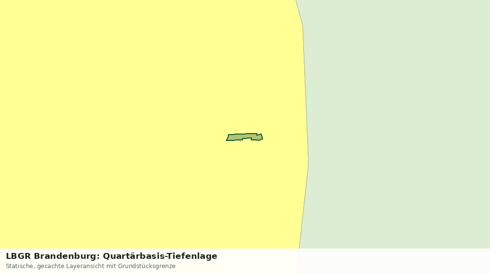 Statische Kartenansicht: LBGR Brandenburg: Quartärbasis-Tiefenlage