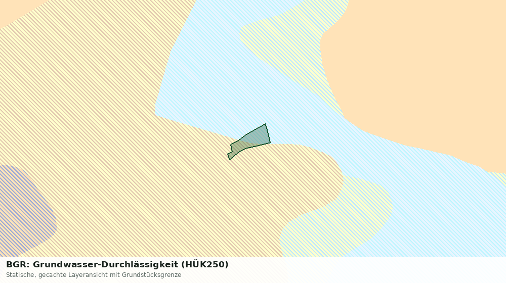 Statische Kartenansicht: BGR: Grundwasser-Durchlässigkeit (HÜK250)