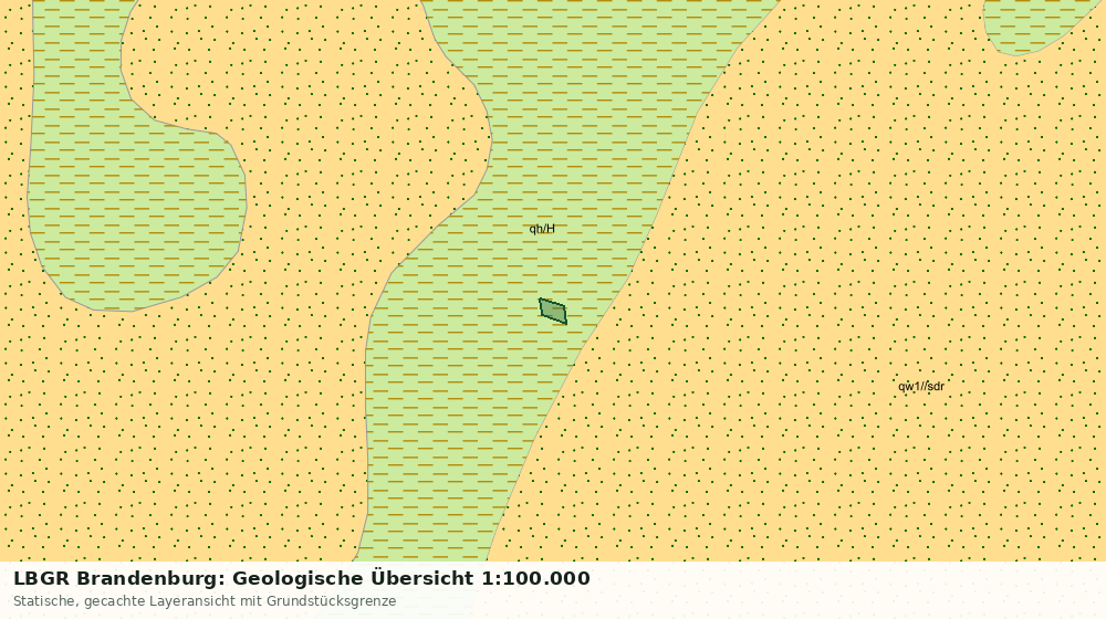 Statische Kartenansicht: LBGR Brandenburg: Geologische Übersicht 1:100.000