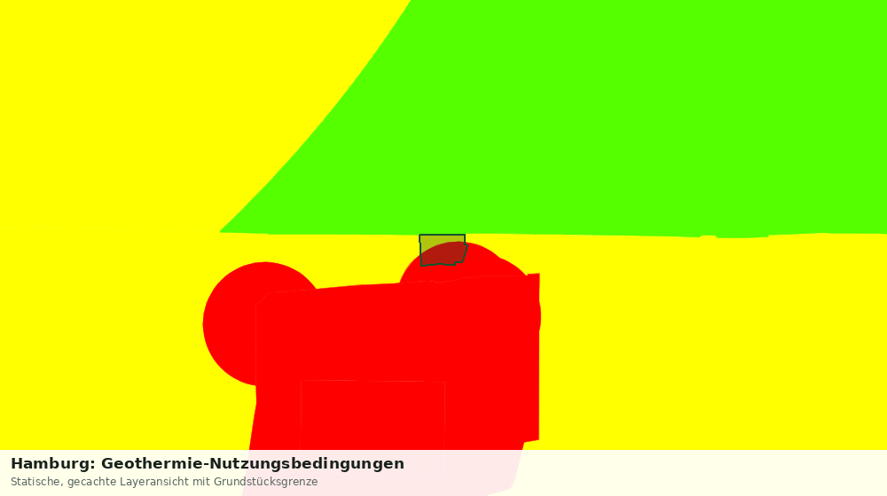 Statische Kartenansicht: Hamburg: Geothermie-Nutzungsbedingungen