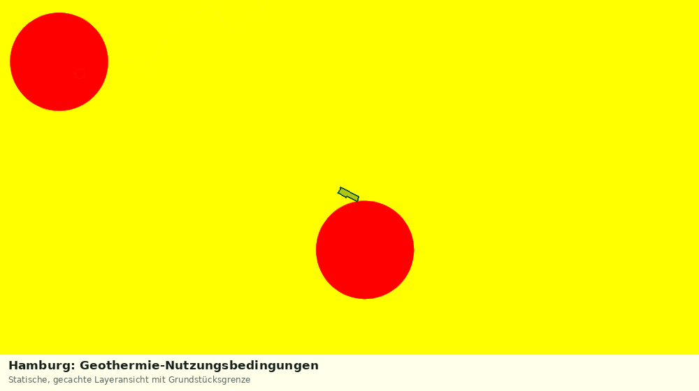 Statische Kartenansicht: Hamburg: Geothermie-Nutzungsbedingungen