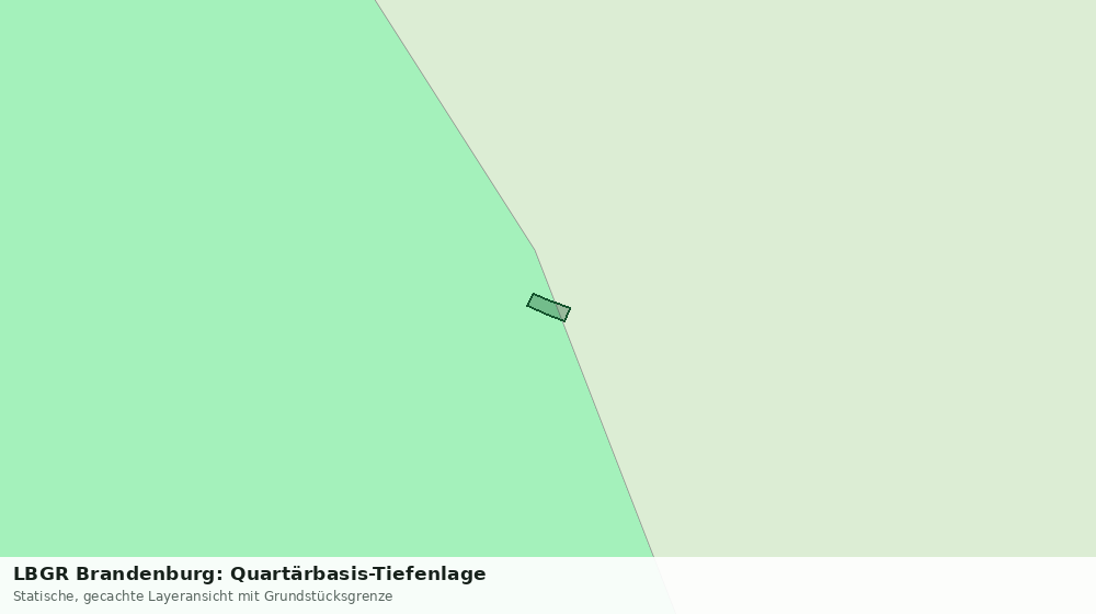 Statische Kartenansicht: LBGR Brandenburg: Quartärbasis-Tiefenlage