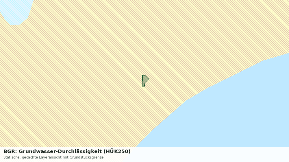 Statische Kartenansicht: BGR: Grundwasser-Durchlässigkeit (HÜK250)