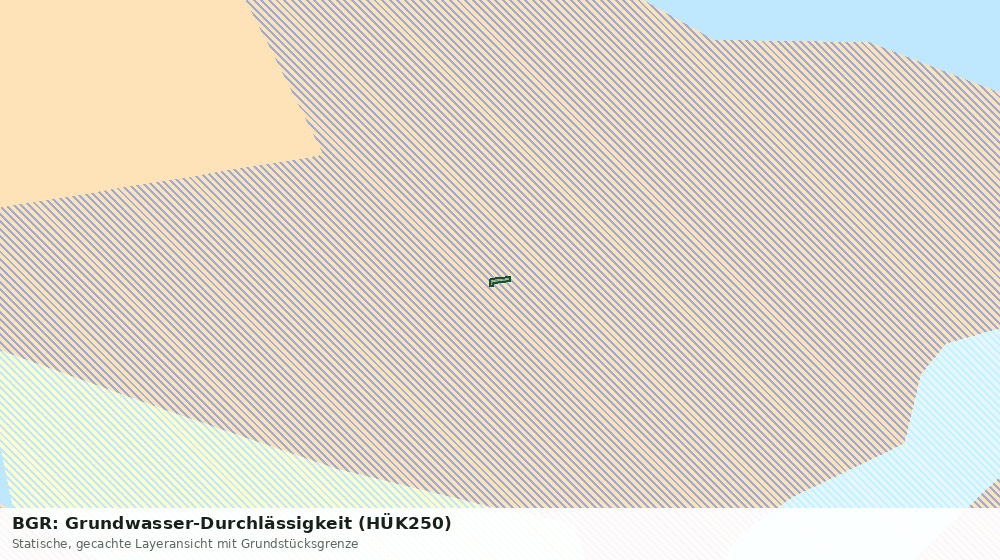 Statische Kartenansicht: BGR: Grundwasser-Durchlässigkeit (HÜK250)