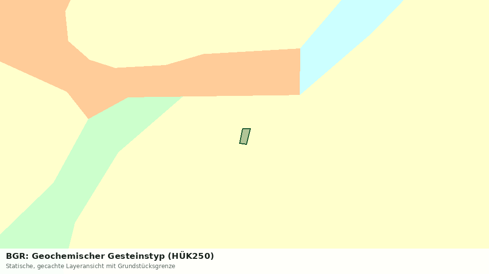 Statische Kartenansicht: BGR: Geochemischer Gesteinstyp (HÜK250)