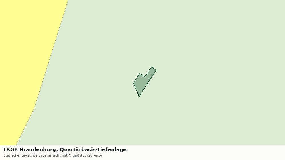 Statische Kartenansicht: LBGR Brandenburg: Quartärbasis-Tiefenlage