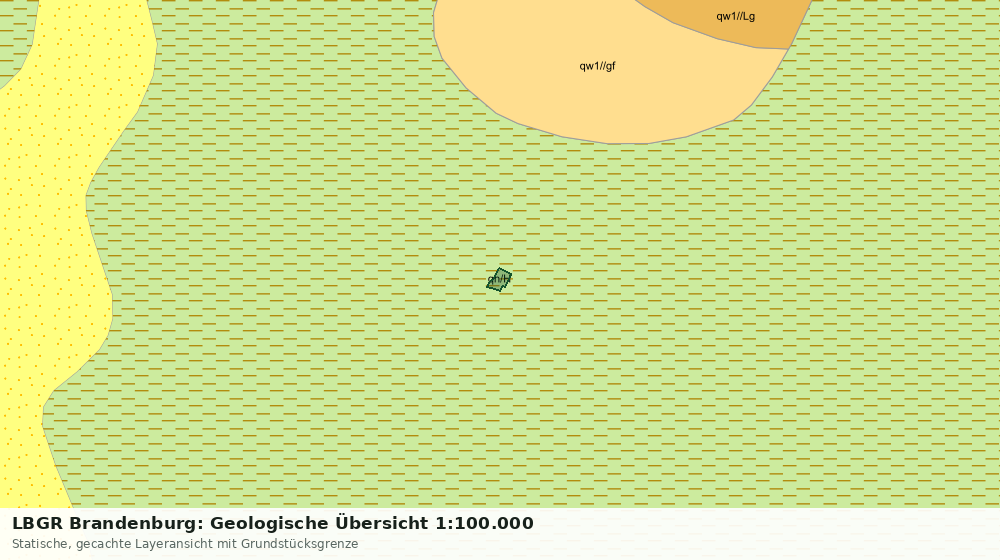 Statische Kartenansicht: LBGR Brandenburg: Geologische Übersicht 1:100.000