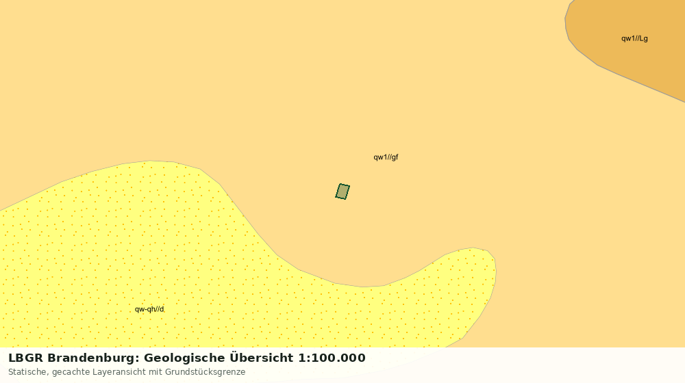 Statische Kartenansicht: LBGR Brandenburg: Geologische Übersicht 1:100.000