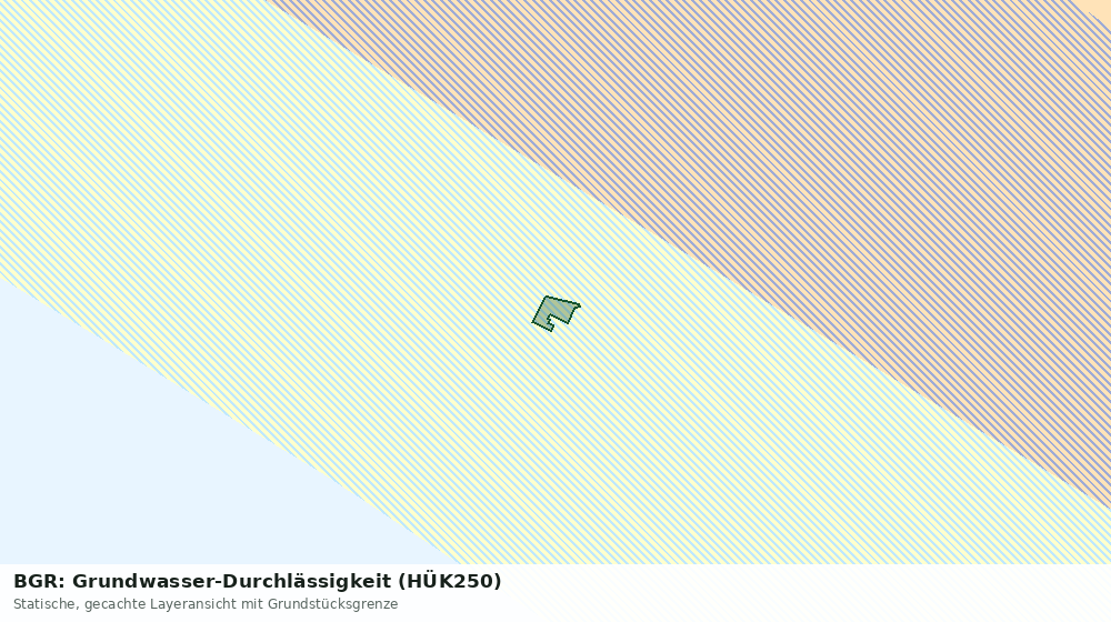 Statische Kartenansicht: BGR: Grundwasser-Durchlässigkeit (HÜK250)