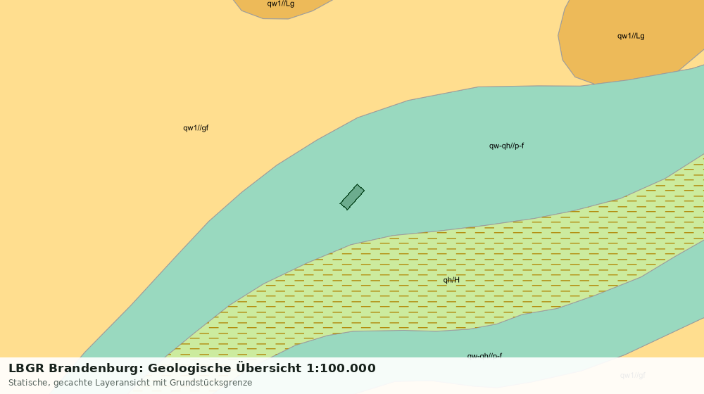 Statische Kartenansicht: LBGR Brandenburg: Geologische Übersicht 1:100.000