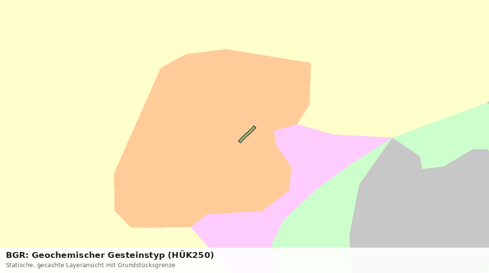 Statische Kartenansicht: BGR: Geochemischer Gesteinstyp (HÜK250)