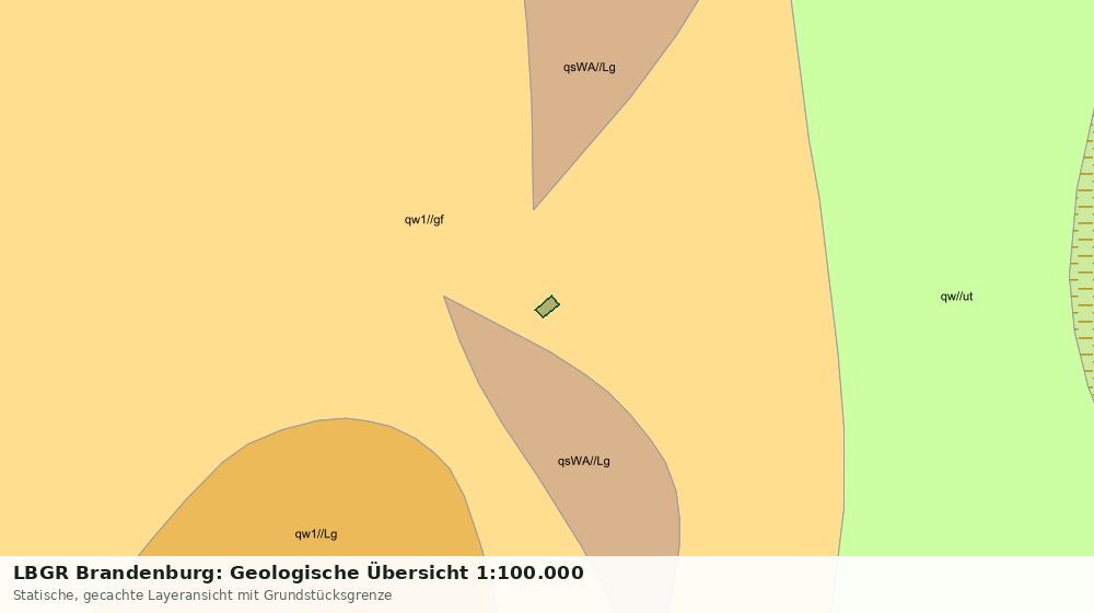 Statische Kartenansicht: LBGR Brandenburg: Geologische Übersicht 1:100.000