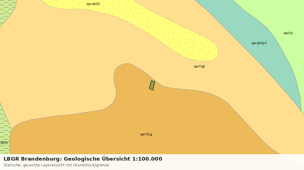 Statische Kartenansicht: LBGR Brandenburg: Geologische Übersicht 1:100.000