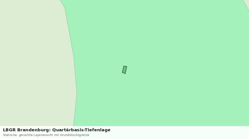Statische Kartenansicht: LBGR Brandenburg: Quartärbasis-Tiefenlage
