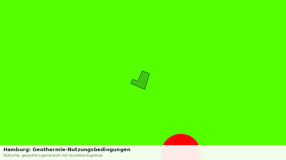 Statische Kartenansicht: Hamburg: Geothermie-Nutzungsbedingungen