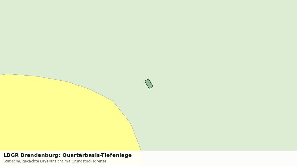 Statische Kartenansicht: LBGR Brandenburg: Quartärbasis-Tiefenlage