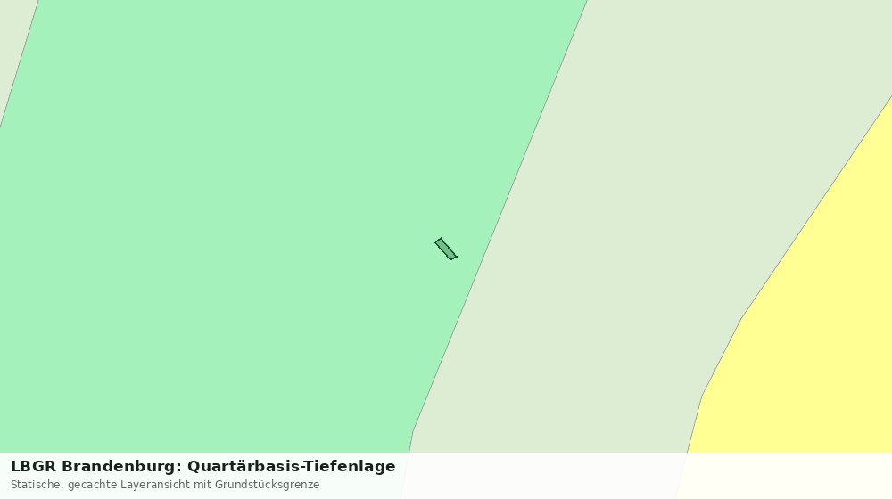 Statische Kartenansicht: LBGR Brandenburg: Quartärbasis-Tiefenlage