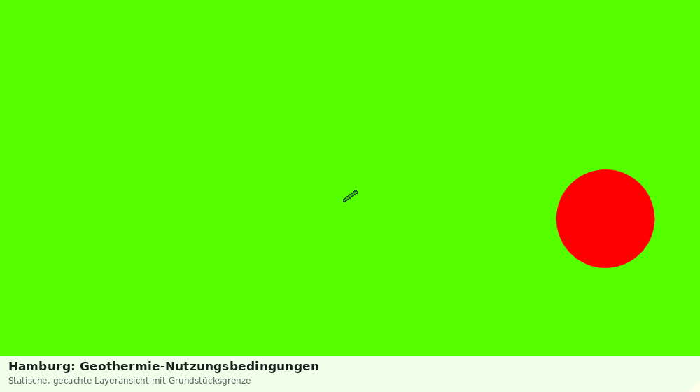 Statische Kartenansicht: Hamburg: Geothermie-Nutzungsbedingungen