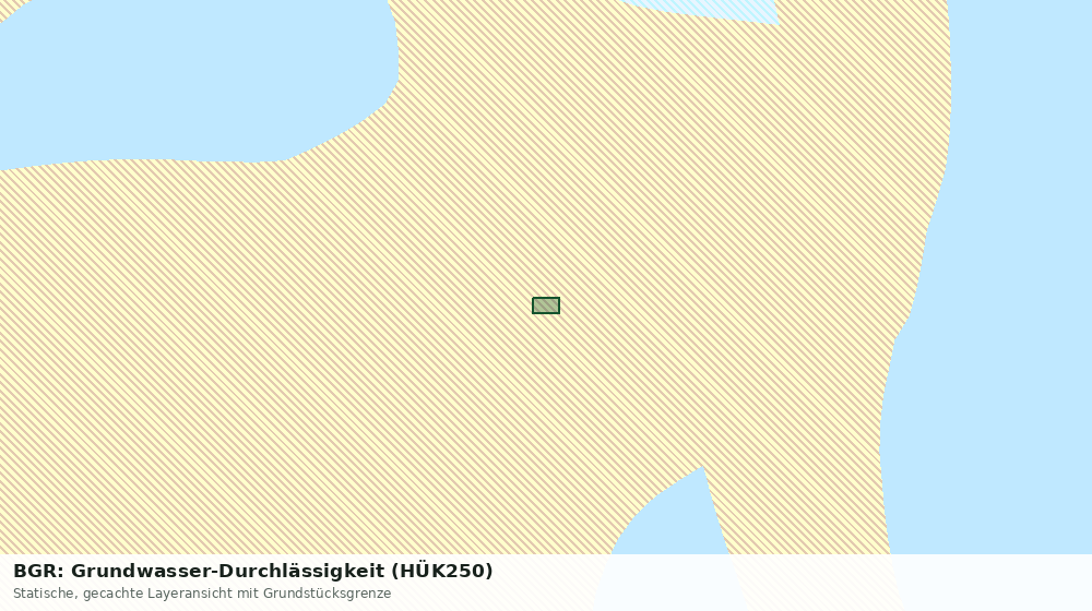 Statische Kartenansicht: BGR: Grundwasser-Durchlässigkeit (HÜK250)