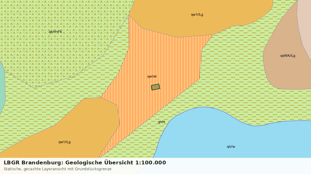 Statische Kartenansicht: LBGR Brandenburg: Geologische Übersicht 1:100.000