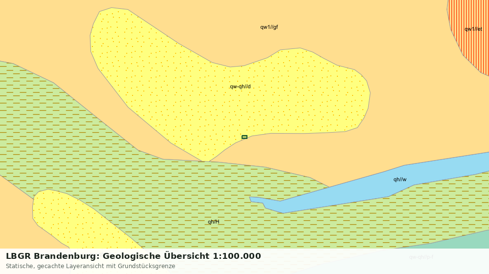 Statische Kartenansicht: LBGR Brandenburg: Geologische Übersicht 1:100.000