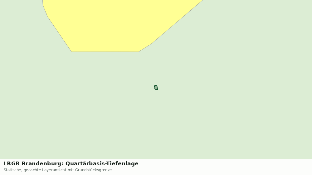 Statische Kartenansicht: LBGR Brandenburg: Quartärbasis-Tiefenlage