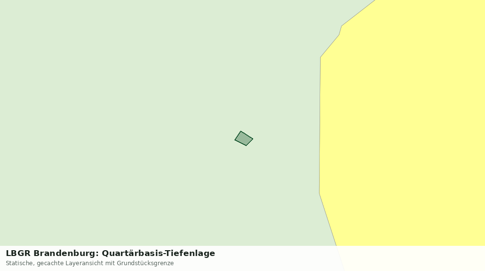 Statische Kartenansicht: LBGR Brandenburg: Quartärbasis-Tiefenlage