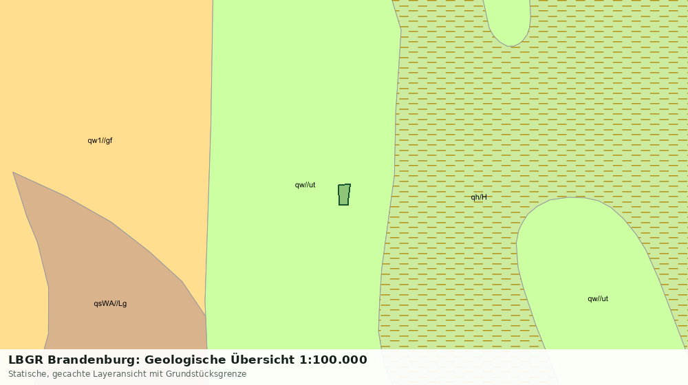 Statische Kartenansicht: LBGR Brandenburg: Geologische Übersicht 1:100.000