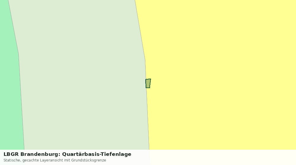 Statische Kartenansicht: LBGR Brandenburg: Quartärbasis-Tiefenlage