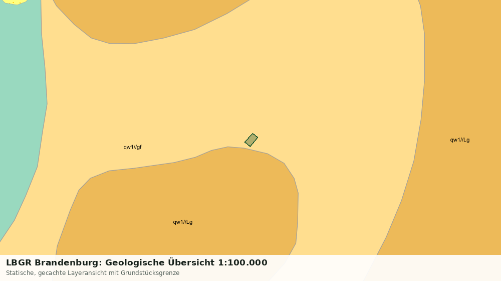 Statische Kartenansicht: LBGR Brandenburg: Geologische Übersicht 1:100.000