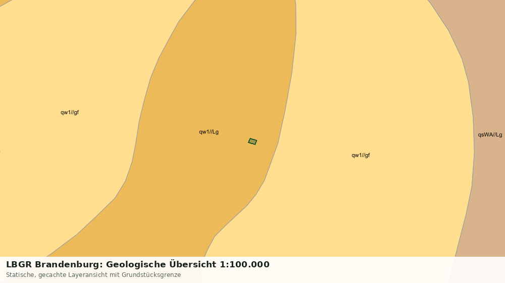Statische Kartenansicht: LBGR Brandenburg: Geologische Übersicht 1:100.000