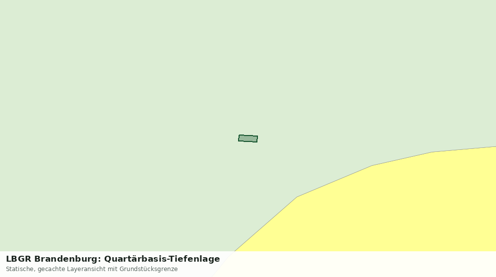 Statische Kartenansicht: LBGR Brandenburg: Quartärbasis-Tiefenlage