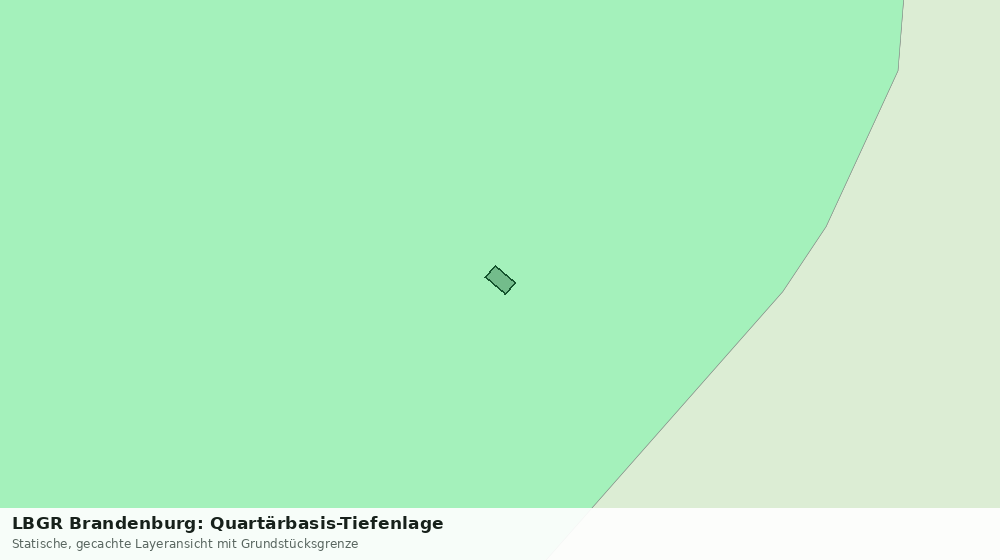 Statische Kartenansicht: LBGR Brandenburg: Quartärbasis-Tiefenlage