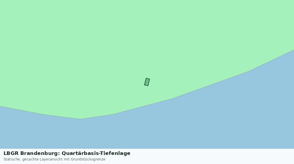 Statische Kartenansicht: LBGR Brandenburg: Quartärbasis-Tiefenlage