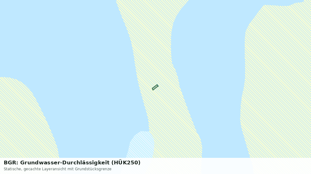 Statische Kartenansicht: BGR: Grundwasser-Durchlässigkeit (HÜK250)